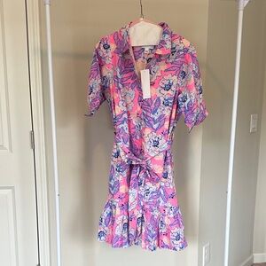 Lilly Pulitzer Pink and Blue Floral Dress